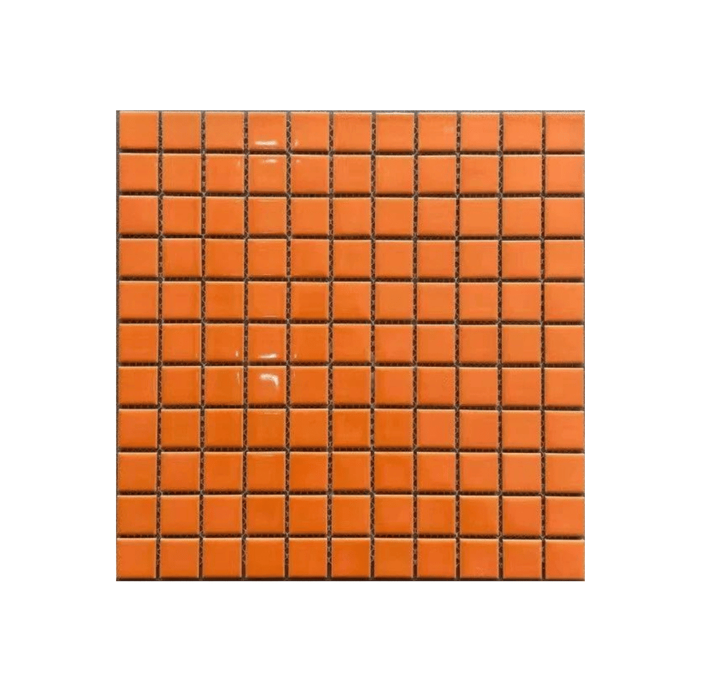 โมเสค TIMELESS TILES รุ่น CLASSIC SQUARE 25 ขนาด 30X30 ซม. สีส้ม ผิวเงา ORANGE GLOSS โมเสคเซรามิกทรงสี่เหลี่ยมจัตุรัส_0